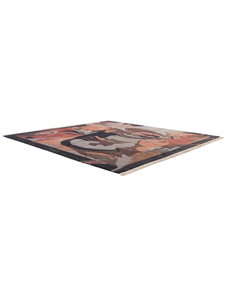 Detail image of  8' 2 x 8' 5  Hand Knotted Nepal Square Rug