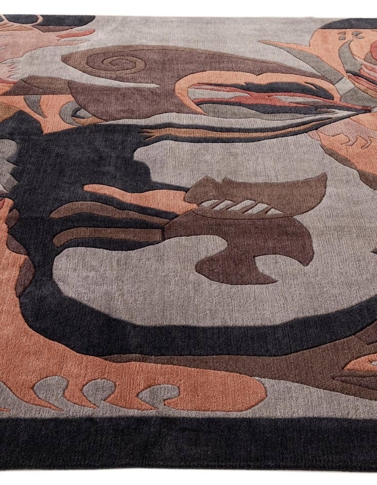 Detail image of  8' 2 x 8' 5  Hand Knotted Nepal Square Rug