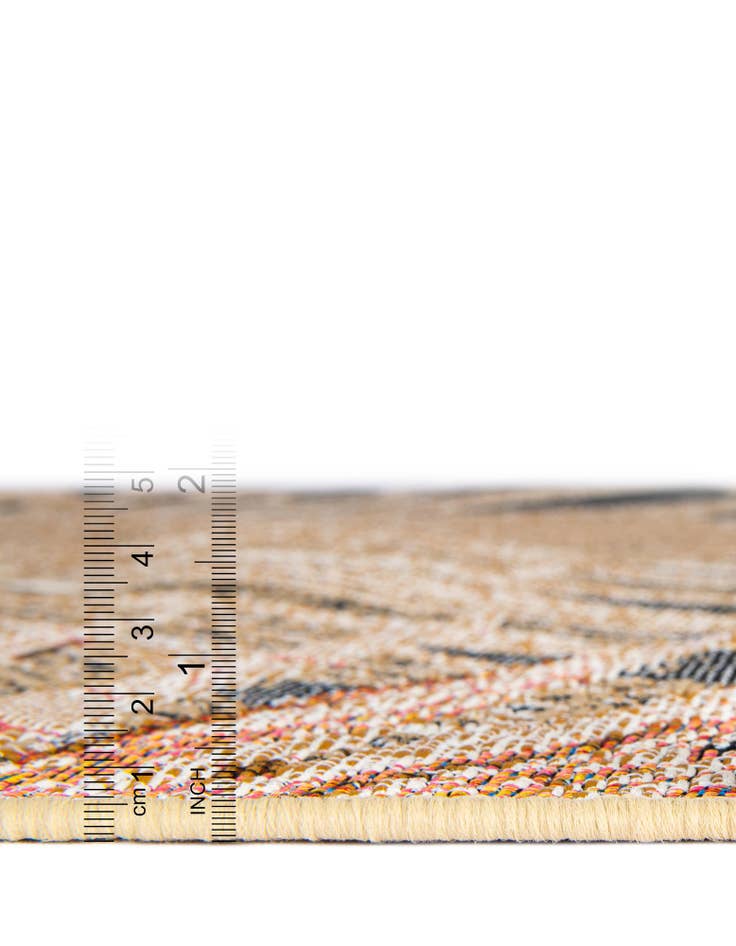 Detail image of  10' x 10'  Washable Botanical Indoor / Outdoor Square Rug