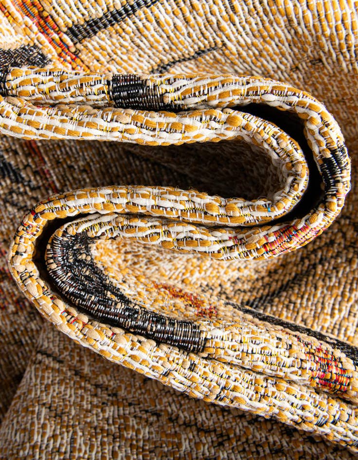 Detail image of  10' x 10'  Washable Botanical Indoor / Outdoor Square Rug