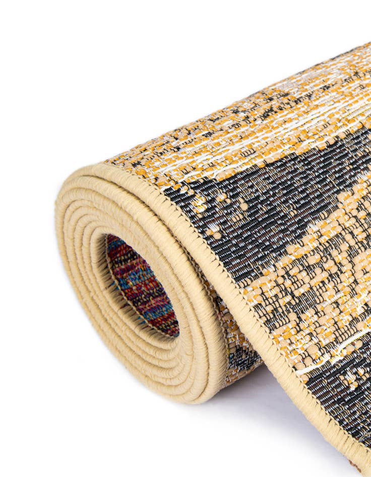 Detail image of  10' x 10'  Washable Botanical Indoor / Outdoor Square Rug