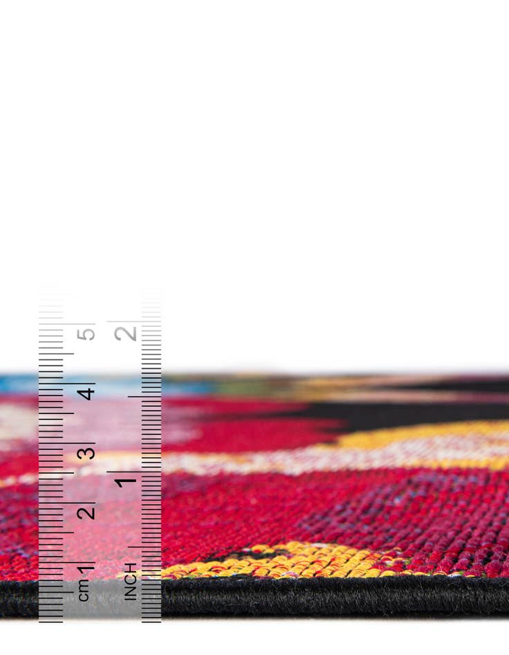 Detail image of  10' x 10'  Washable Botanical Indoor / Outdoor Square Rug