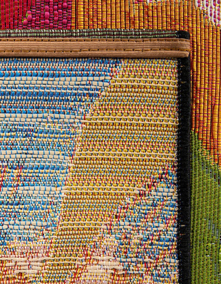 Detail image of  10' x 10'  Washable Botanical Indoor / Outdoor Square Rug