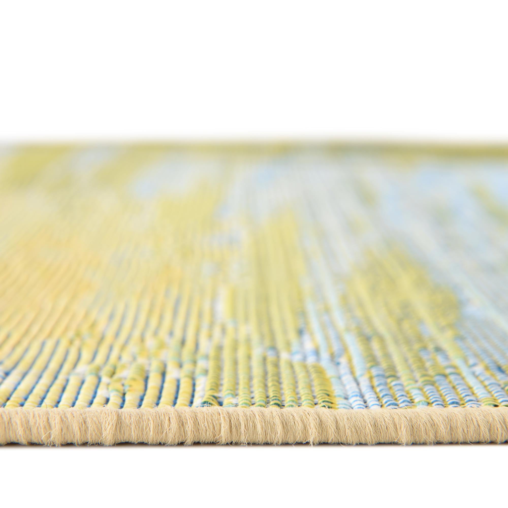 Multicolor 6' x 6' Coastal Indoor / Outdoor Square Rug | Rugs.com