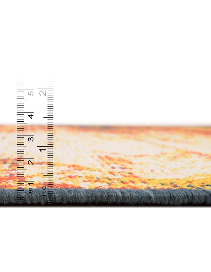 Detail image of  7' 10 x 7' 10  Washable Coastal Indoor / Outdoor Square Rug