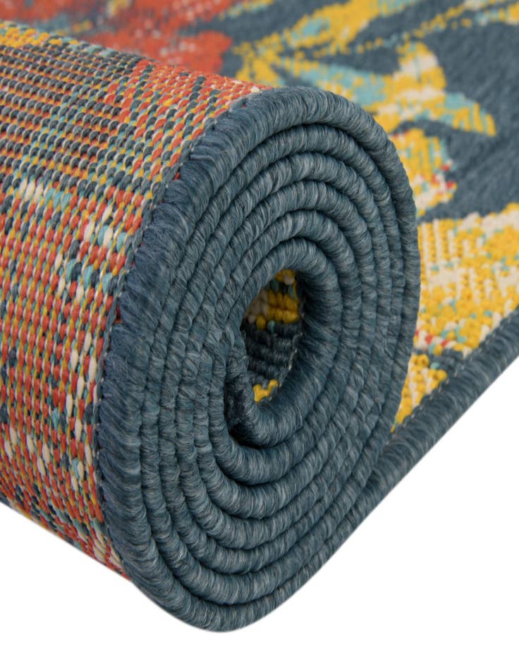 Detail image of  7' 10 x 7' 10  Washable Coastal Indoor / Outdoor Square Rug