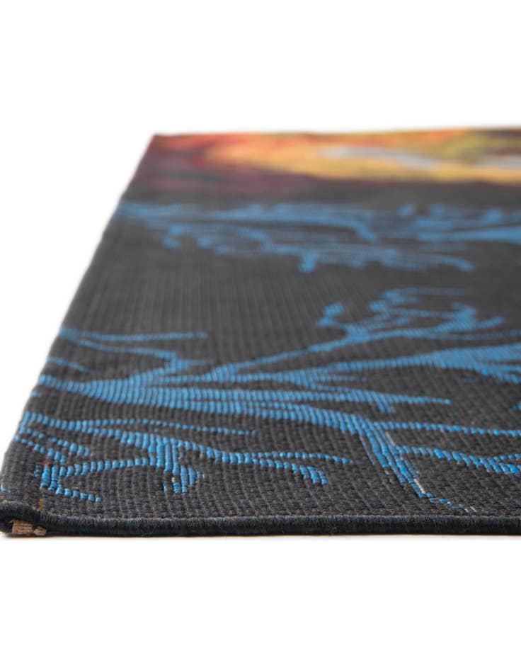 Detail image of  10' x 10'  Washable Coastal Indoor / Outdoor Square Rug