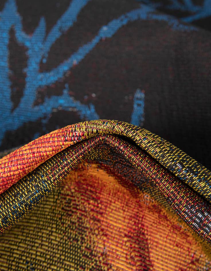 Detail image of  10' x 10'  Washable Coastal Indoor / Outdoor Square Rug