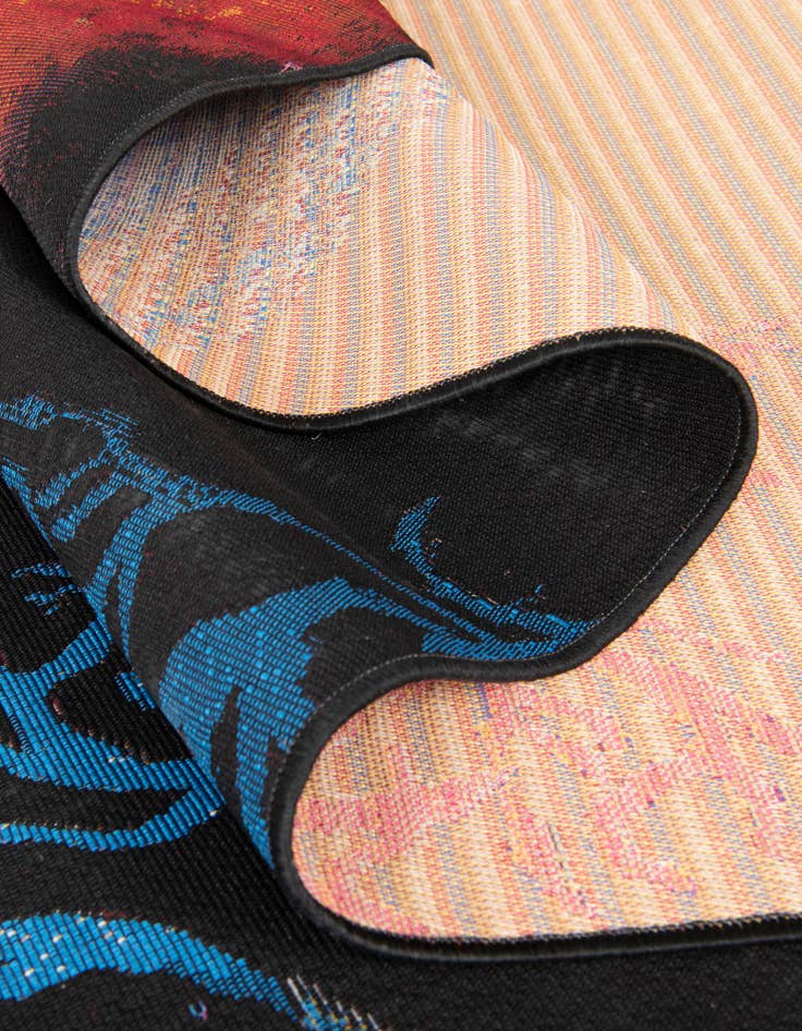 Detail image of  10' x 10'  Washable Coastal Indoor / Outdoor Square Rug