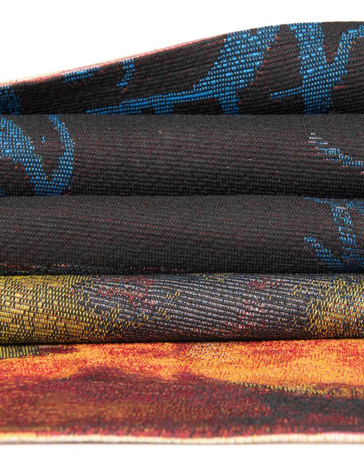 Detail image of  10' x 10'  Washable Coastal Indoor / Outdoor Square Rug