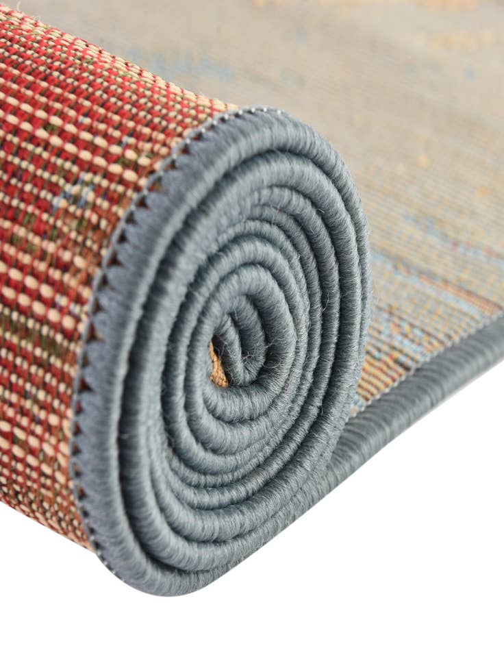 Detail image of  6' x 6'  Washable Modern Indoor / Outdoor Square Rug