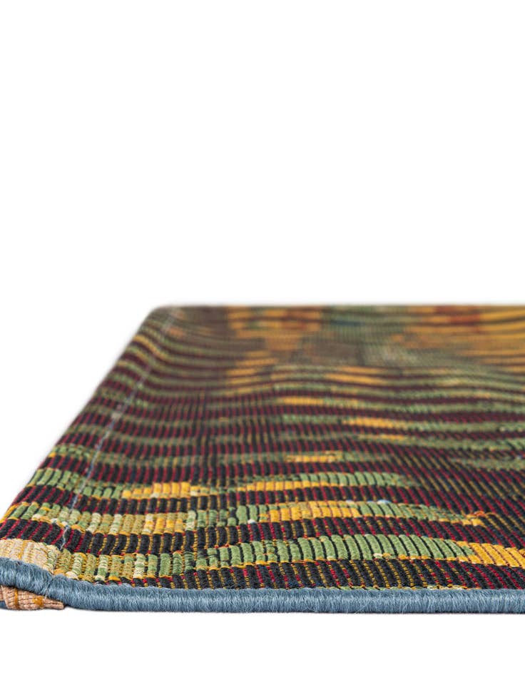 Detail image of  6' x 6'  Washable Modern Indoor / Outdoor Square Rug