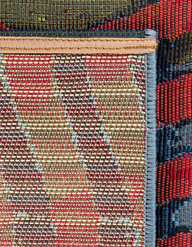 Detail image of  6' x 6'  Washable Modern Indoor / Outdoor Square Rug