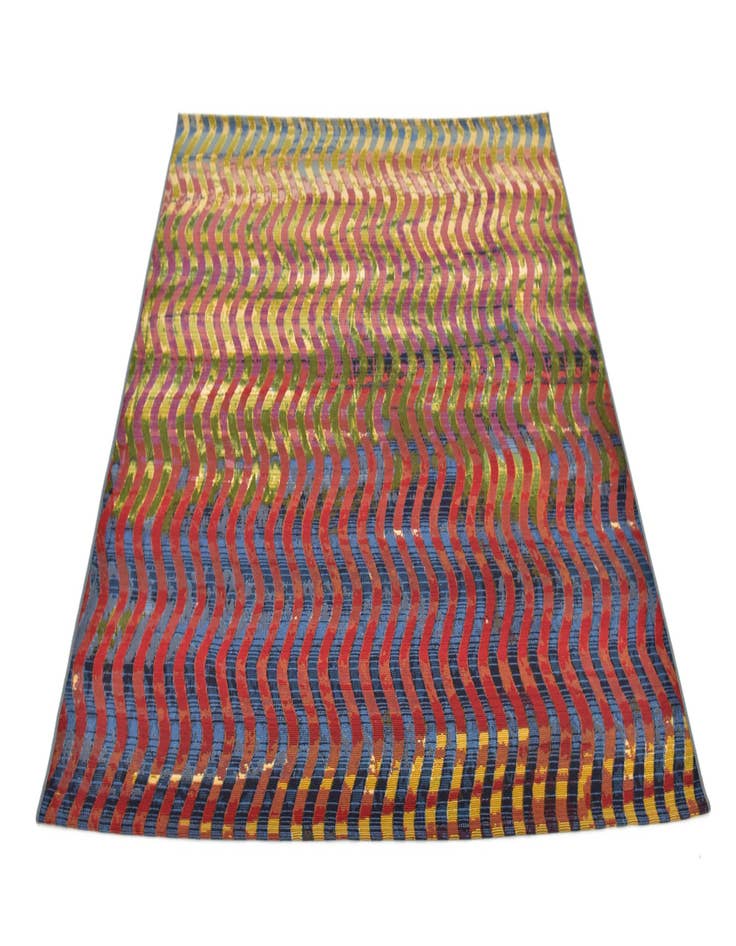 Detail image of  6' x 6'  Washable Modern Indoor / Outdoor Square Rug