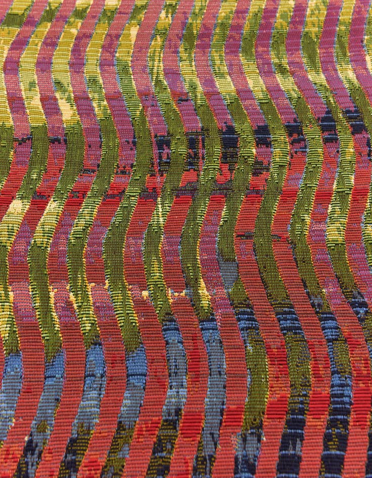 Detail image of  6' x 6'  Washable Modern Indoor / Outdoor Square Rug