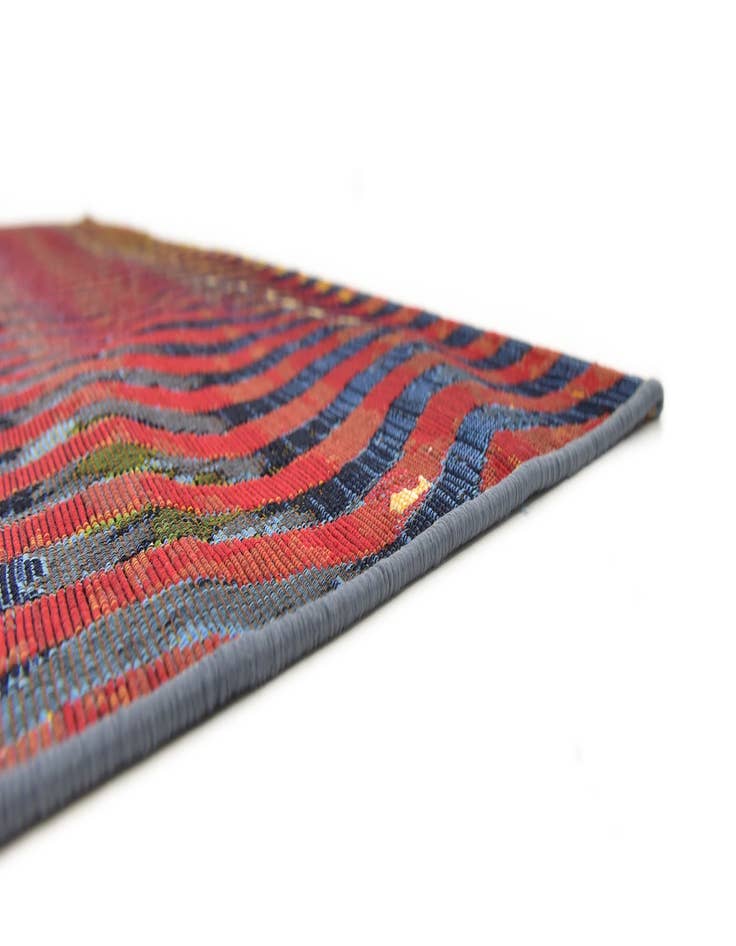 Detail image of  6' x 6'  Washable Modern Indoor / Outdoor Square Rug