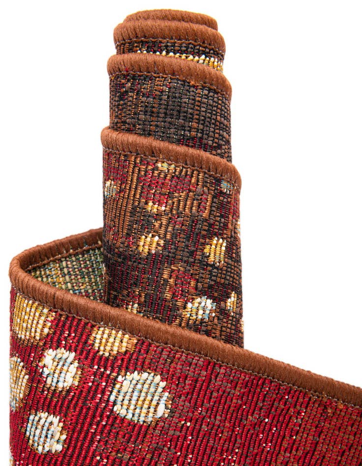 Detail image of  6' x 6'  Washable Modern Indoor / Outdoor Square Rug