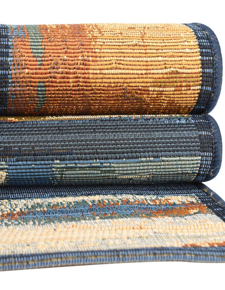 Detail image of  6' x 6'  Washable Modern Indoor / Outdoor Square Rug