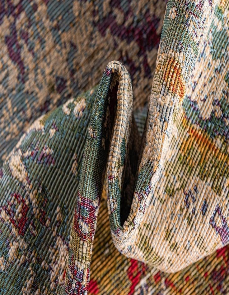 Detail image of  5' x 5'  Washable Modern Indoor / Outdoor Square Rug