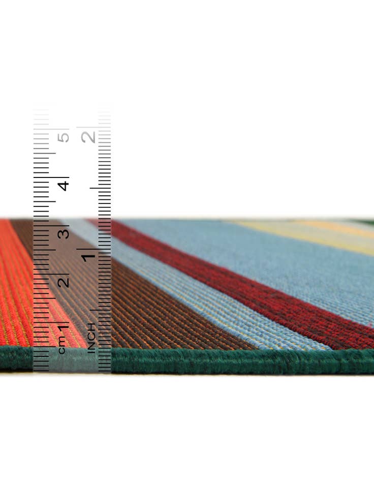 Detail image of  10' x 10'  Washable Modern Indoor / Outdoor Square Rug