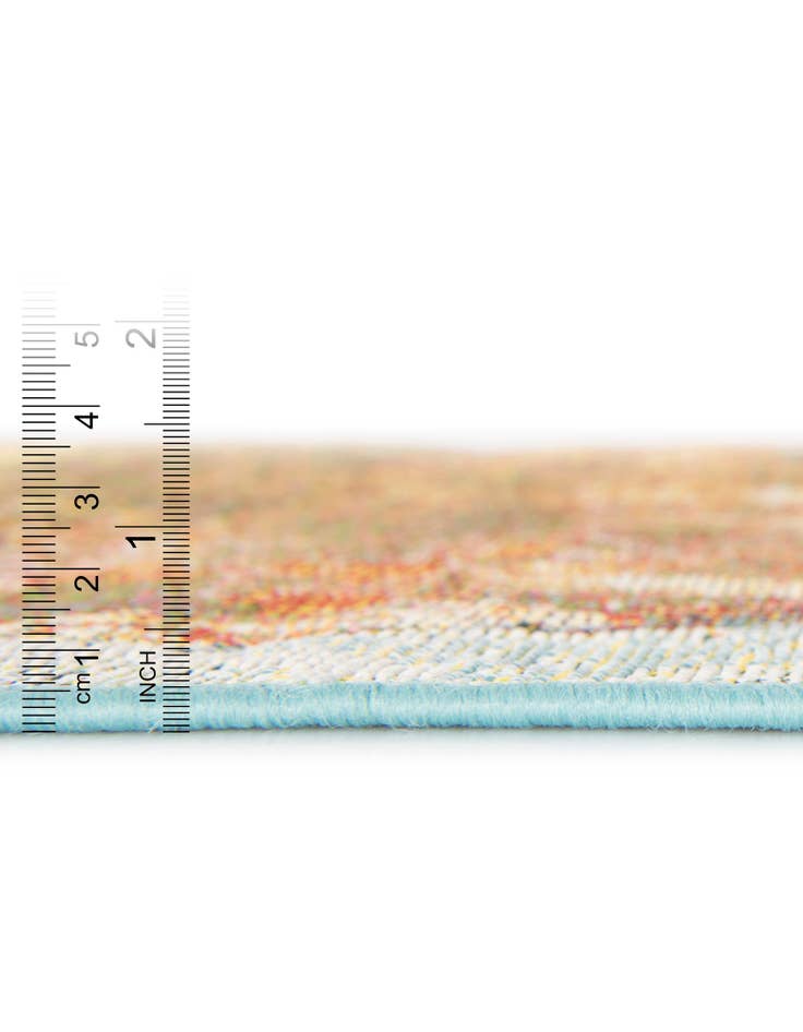 Detail image of  10' x 10'  Washable Modern Indoor / Outdoor Square Rug