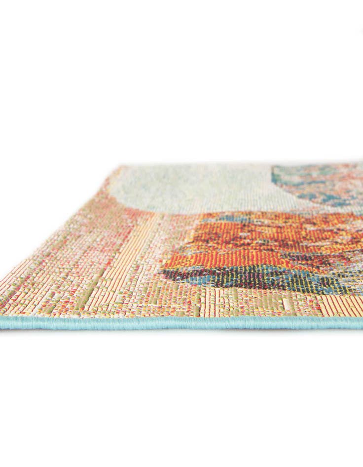 Detail image of  10' x 10'  Washable Modern Indoor / Outdoor Square Rug