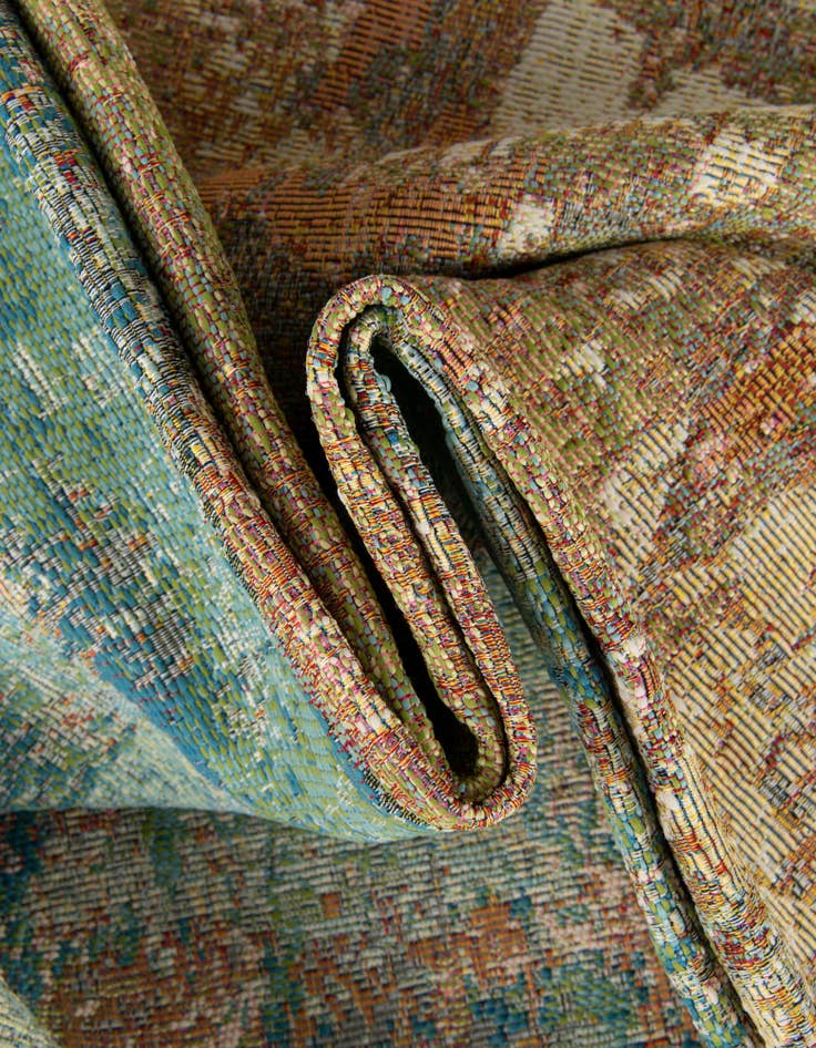 Detail image of  10' x 10'  Washable Modern Indoor / Outdoor Square Rug