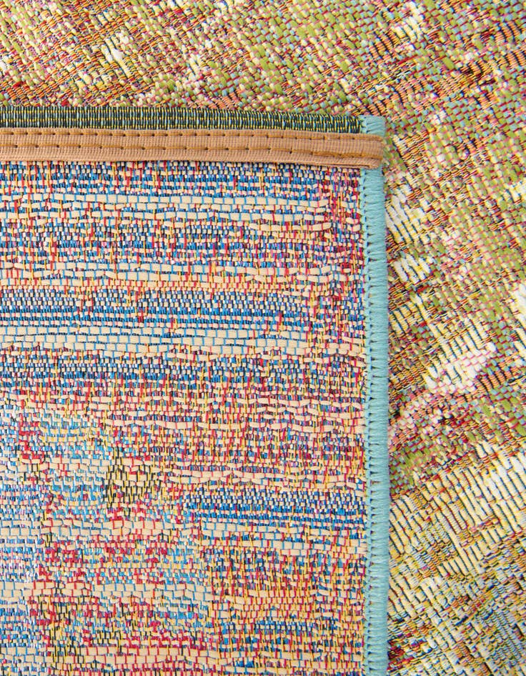 Detail image of  10' x 10'  Washable Modern Indoor / Outdoor Square Rug