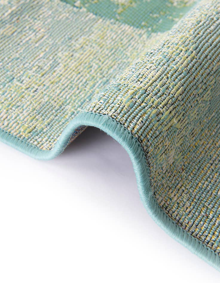 Detail image of  10' x 10'  Washable Modern Indoor / Outdoor Square Rug