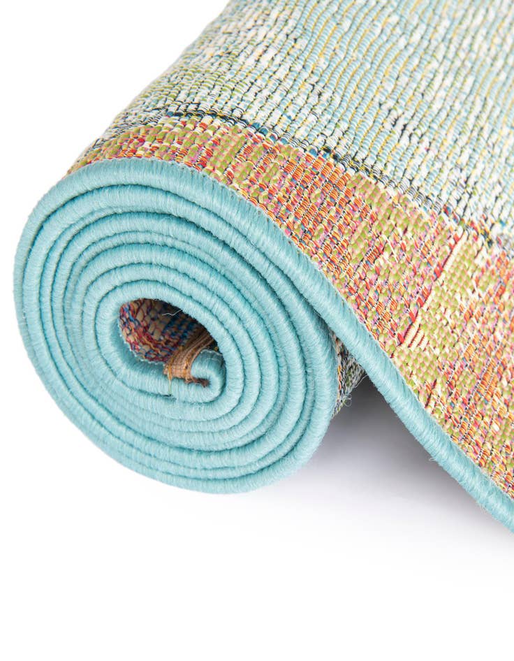 Detail image of  10' x 10'  Washable Modern Indoor / Outdoor Square Rug