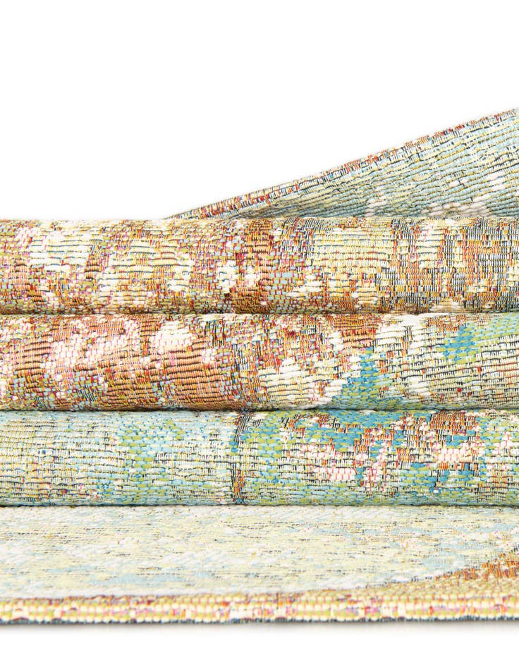 Detail image of  10' x 10'  Washable Modern Indoor / Outdoor Square Rug