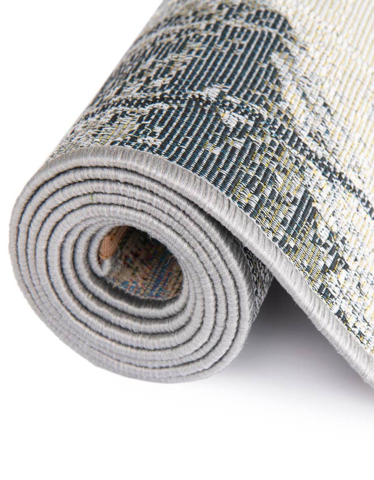Detail image of  10' x 10'  Washable Modern Indoor / Outdoor Square Rug