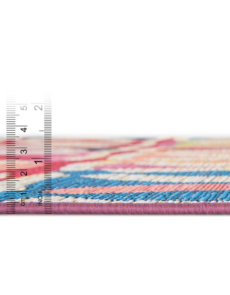 Detail image of  10' x 10'  Washable Modern Indoor / Outdoor Square Rug