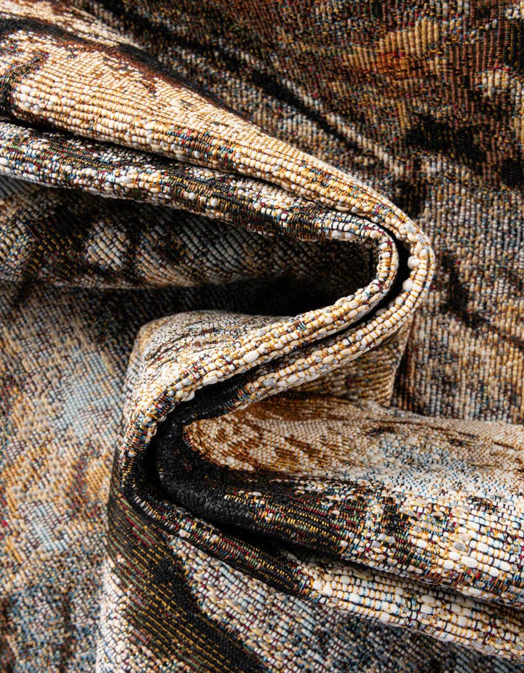 Detail image of  10' x 10'  Washable Modern Indoor / Outdoor Square Rug