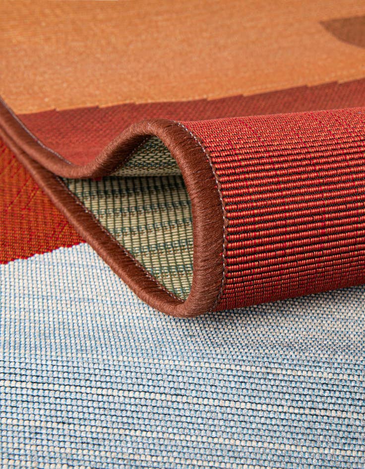Detail image of  10' x 10'  Washable Modern Indoor / Outdoor Square Rug