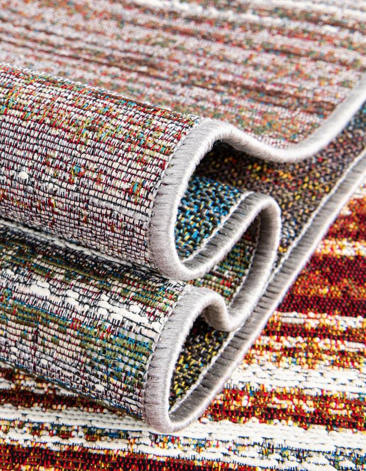 Detail image of  7' 10 x 7' 10  Washable Modern Indoor / Outdoor Square Rug