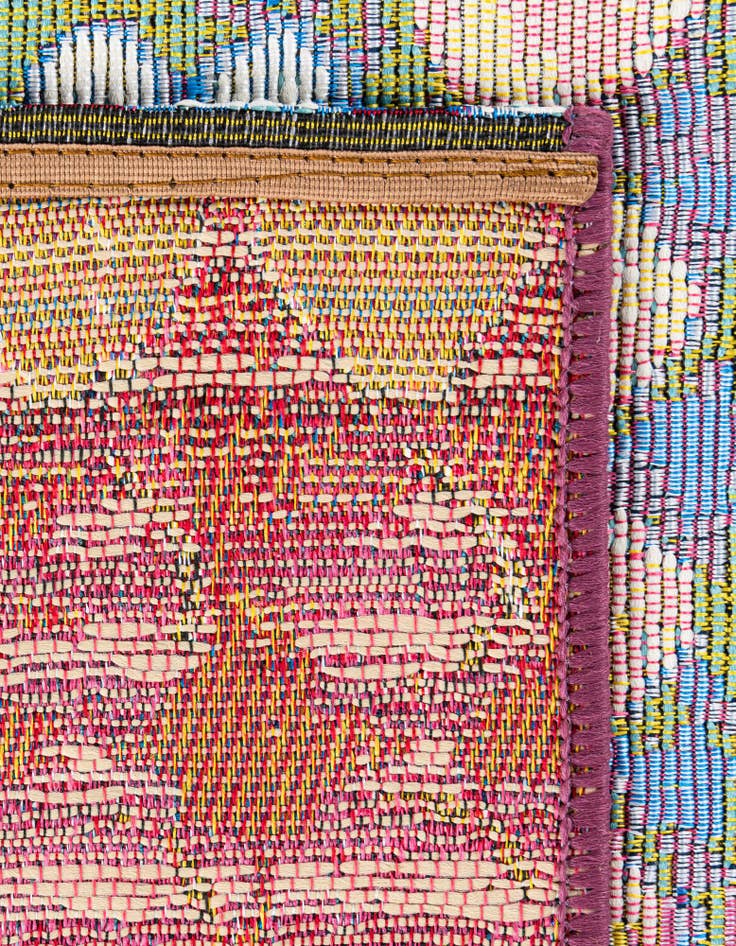 Detail image of  8' x 8'  Washable Modern Indoor / Outdoor Square Rug