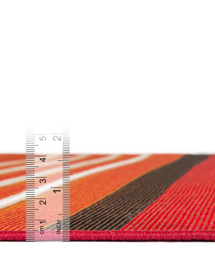 Detail image of  10' x 10'  Washable Modern Indoor / Outdoor Square Rug