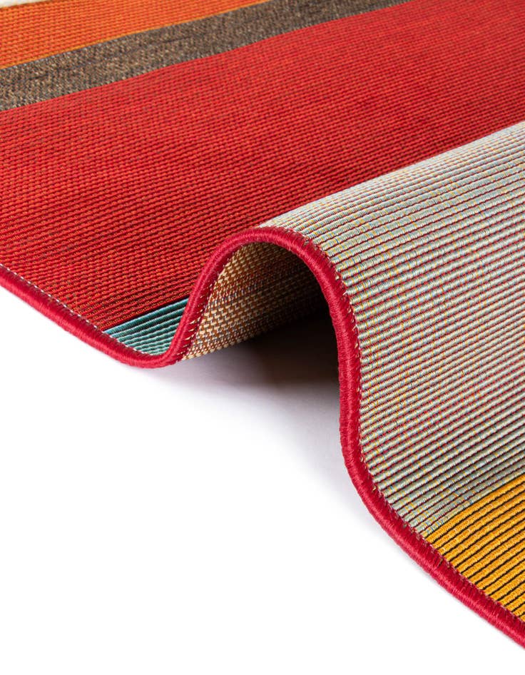 Detail image of  10' x 10'  Washable Modern Indoor / Outdoor Square Rug