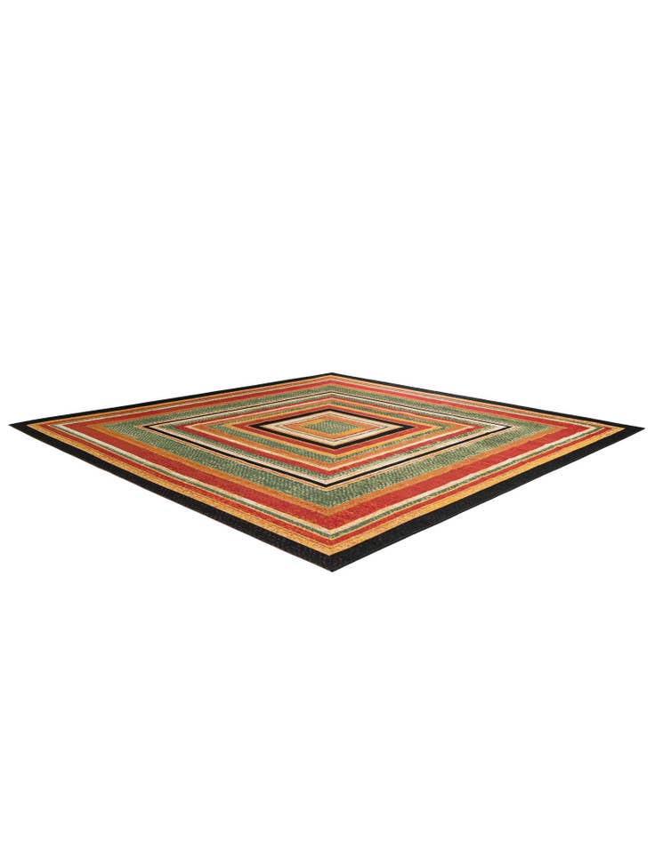 Detail image of  10' x 10'  Washable Modern Indoor / Outdoor Square Rug