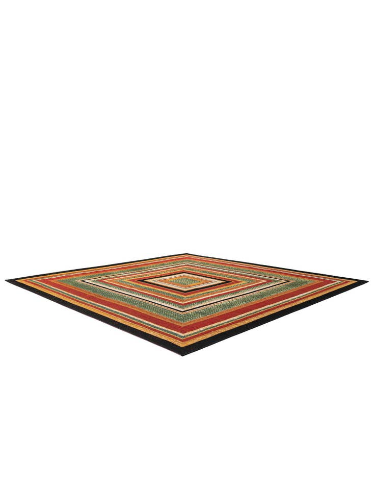 Detail image of  10' x 10'  Washable Modern Indoor / Outdoor Square Rug