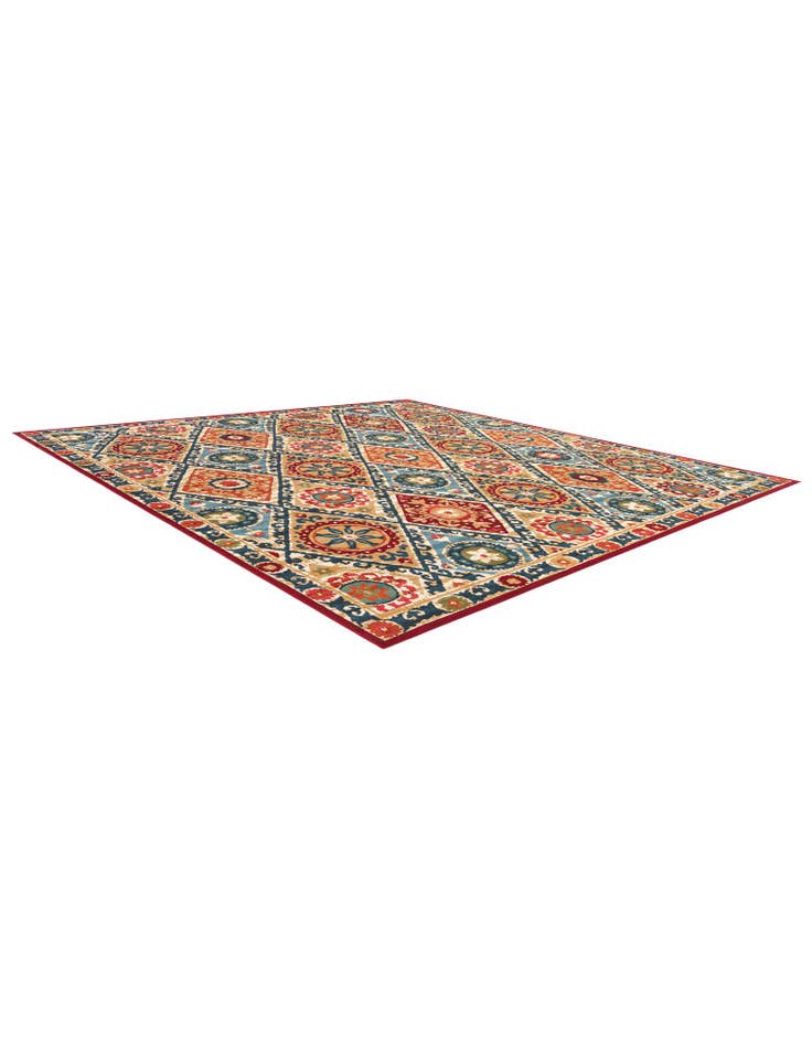 Detail image of  10' x 10'  Washable Modern Indoor / Outdoor Square Rug