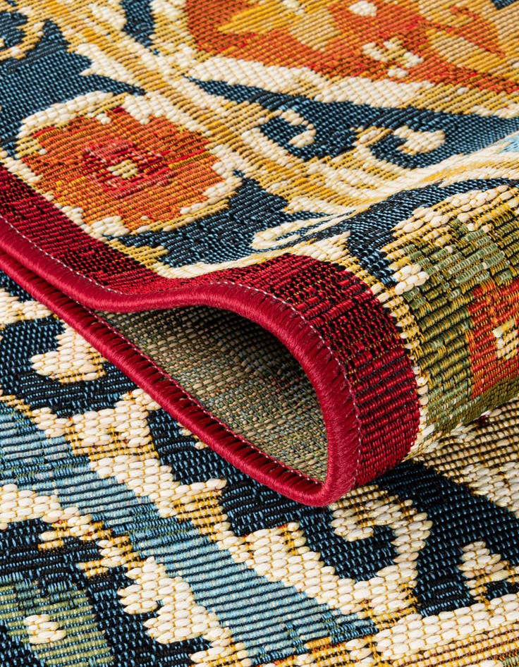 Detail image of  10' x 10'  Washable Modern Indoor / Outdoor Square Rug