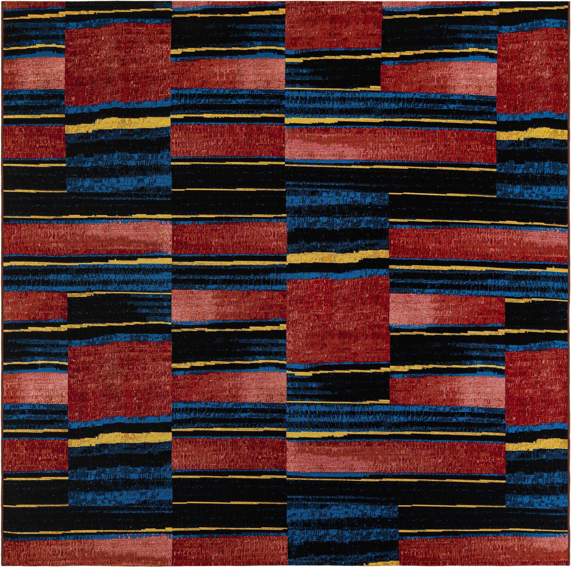  7' 10 x 7' 10  Washable Modern Indoor / Outdoor Square Rug