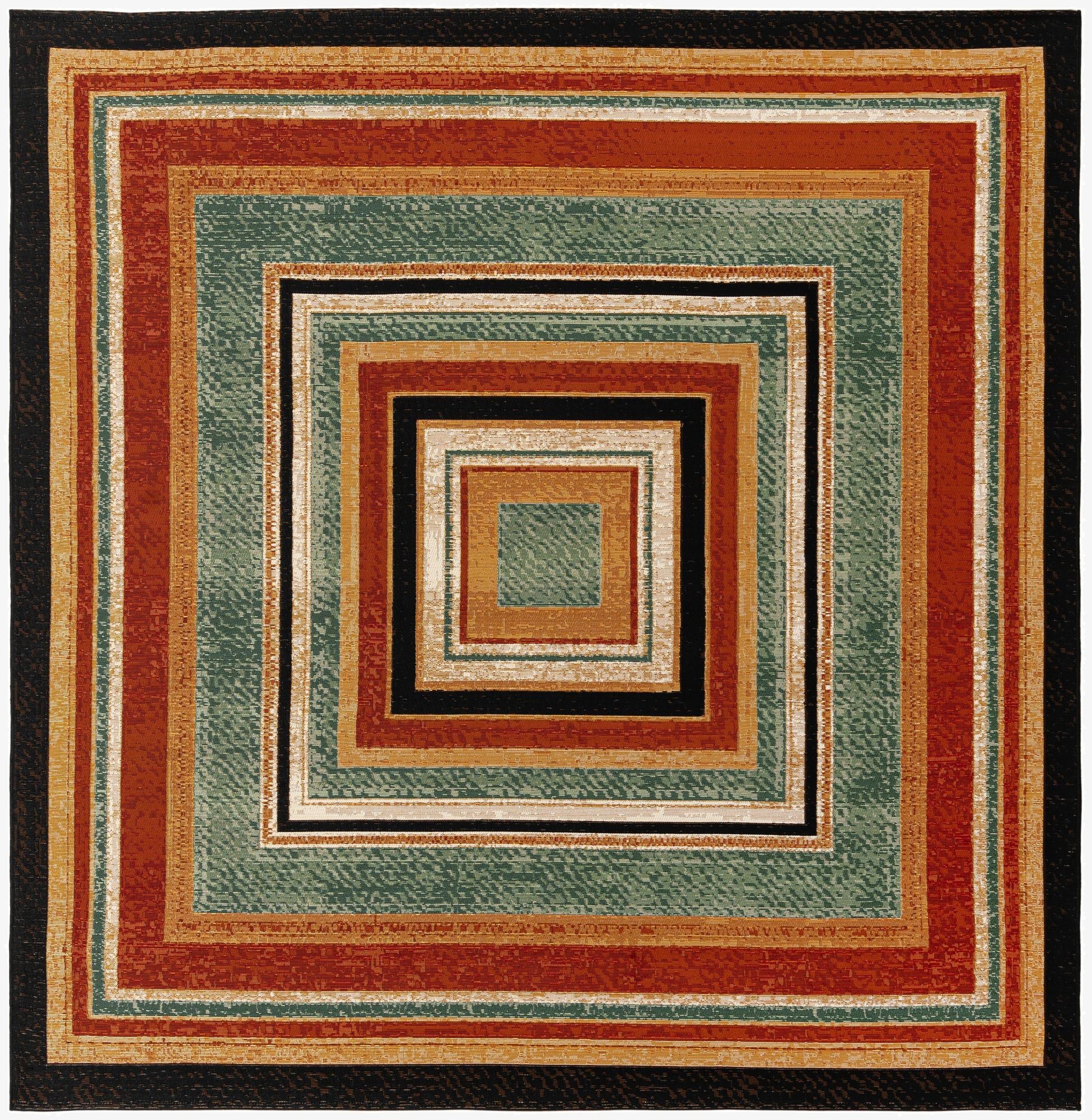  7' 10 x 7' 10  Washable Modern Indoor / Outdoor Square Rug