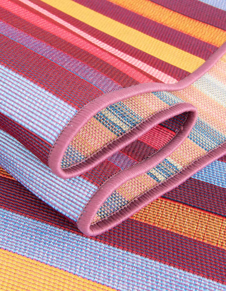 Detail image of  10' x 10'  Washable Ribbon Indoor / Outdoor Square Rug
