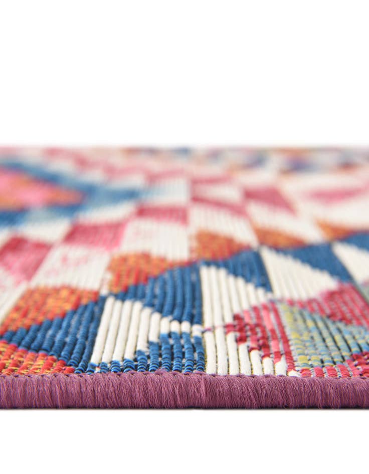 Detail image of  6' x 6'  Washable Southwestern Indoor / Outdoor Square Rug