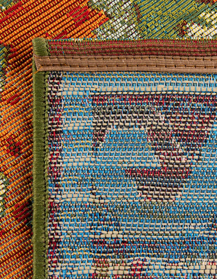 Detail image of  10' x 10'  Washable Southwestern Indoor / Outdoor Square Rug