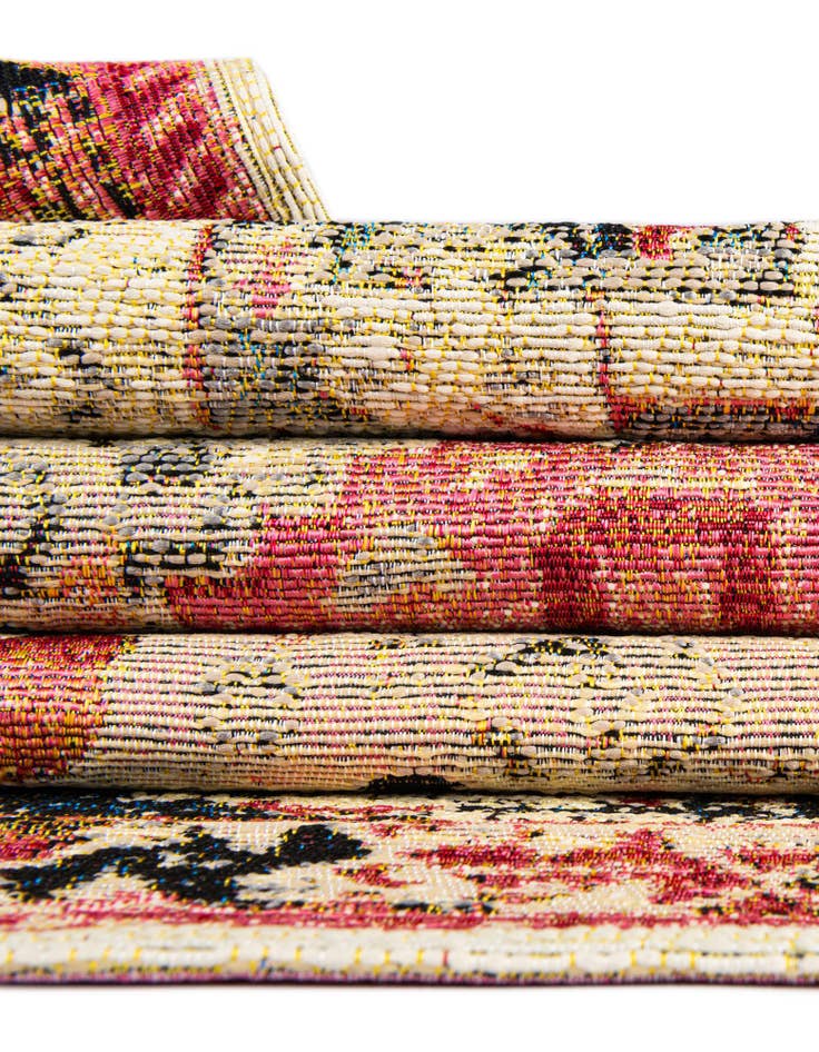 Detail image of  10' x 10'  Washable Traditional Indoor / Outdoor Square Rug