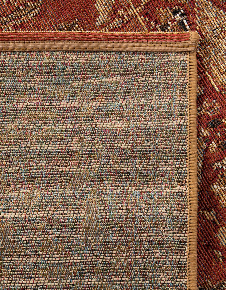 Detail image of  10' x 10'  Washable Traditional Indoor / Outdoor Square Rug